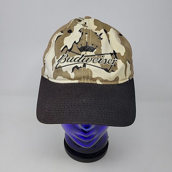 Budweiser Dale Earnhardt Jr Camouflage Strapback Hat Adjustable Brown - Picture 3 of 9